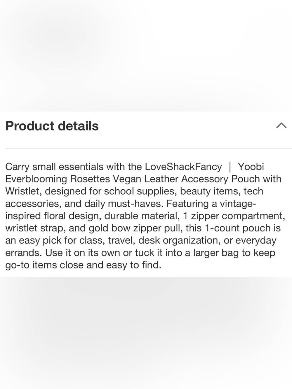 Loveshackfancy x yoobi accessory pouch - Picture 4 of 10